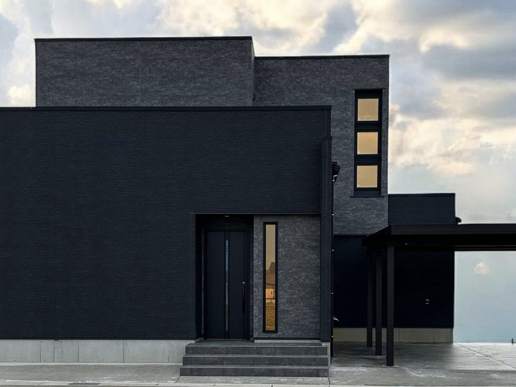 上質なシックな空間が広がる家