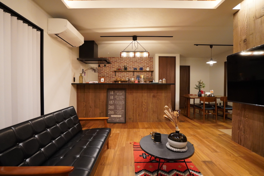 ラフでかっこいい、インダストリアルな暮らしの家