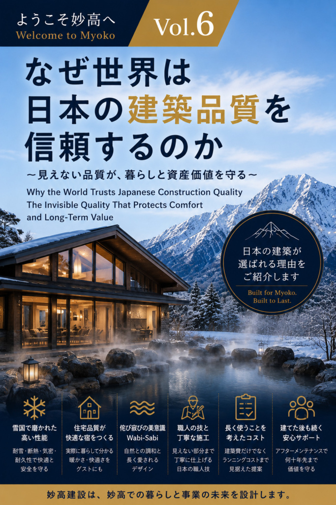【Welcome to Myoko】妙高で暮らす・建てる・事業を始めるためのガイド　＃6